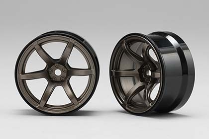 YOKOMO RP-6313T6A High Traction Wheel for Racing Performer Drift (Offset 6mm/Titanium Color)