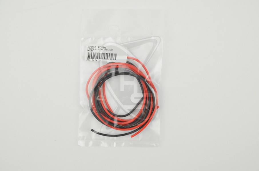 SIGLO 22AWG Silicone Cable 1M (R&B)