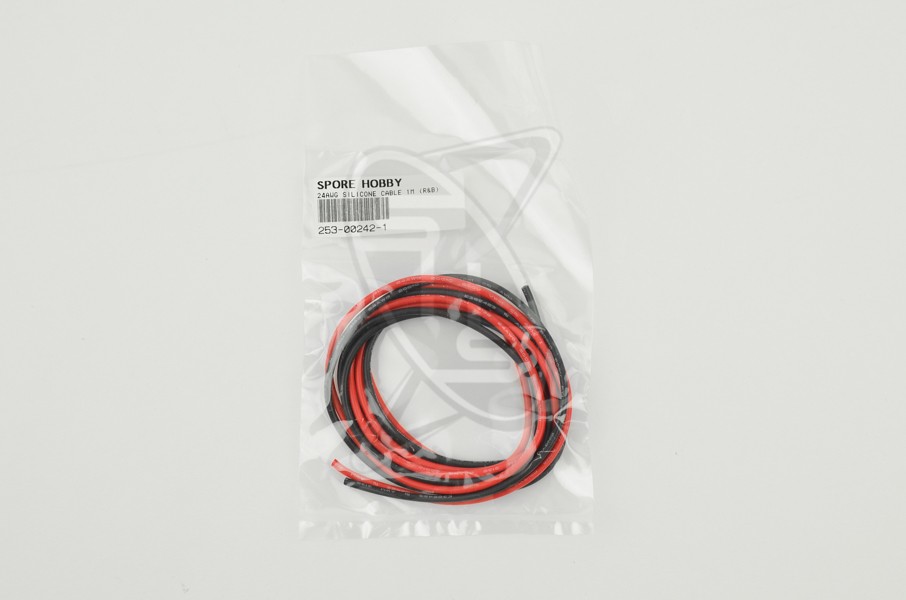 SIGLO 24AWG Silicone Cable 1M (R&B)