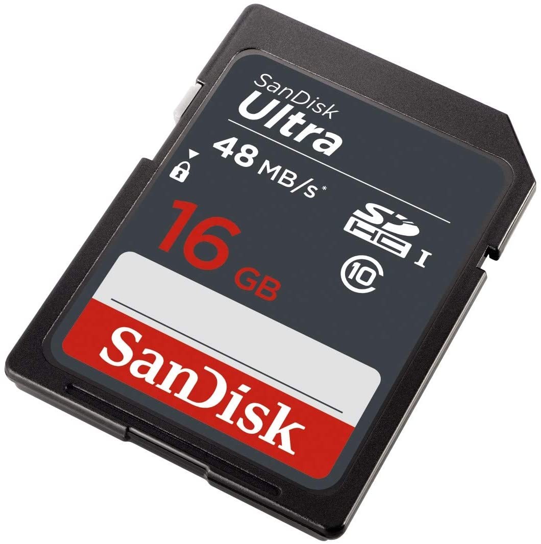 SANDISK Ultra 16GB SDHC UHS-I Class 10 48MB/s Memory Card 