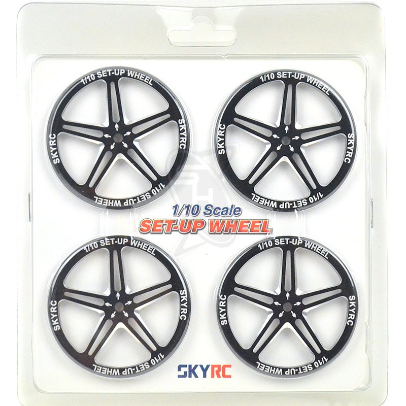SKYRC 1/10 Set-Up Wheel (Black)