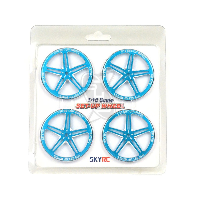 SKYRC 1/10 Set-Up Wheel (Blue)