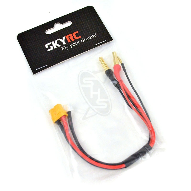 SKYRC Banana Plug XT60 Charge Lead for Car (Short packs)