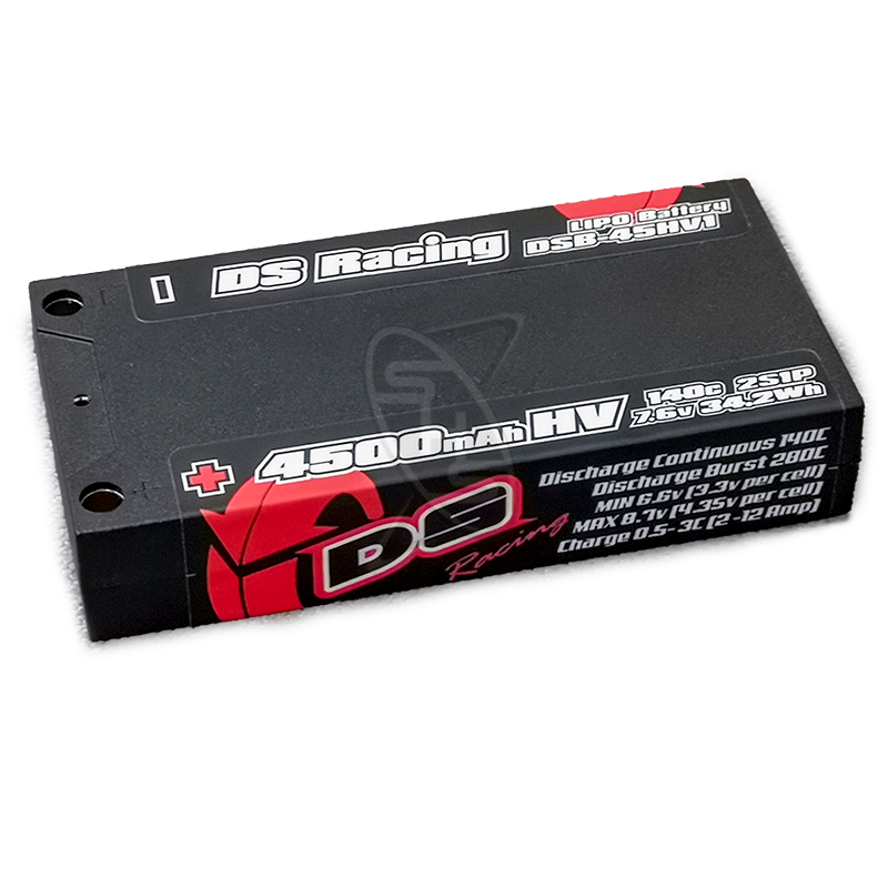 DS RACING 4500mAh HV 140C with LiPo Safe Pouch - Short Pack