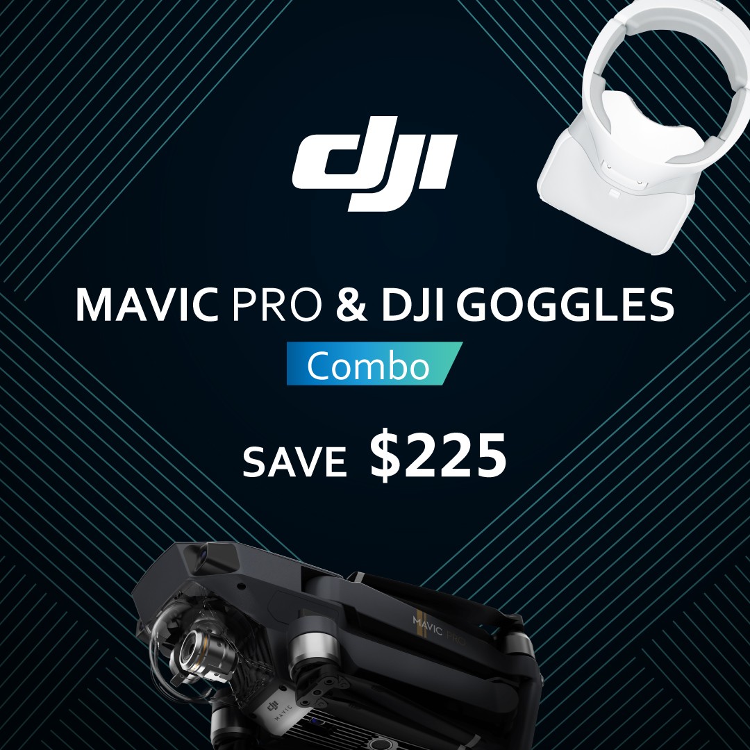 DJI Mavic Pro Fly More + Goggles Combo