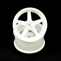YOKOMO RP-6113W6A RP Drift Wheel 5 Spoke 01 Offset 6mm (White)