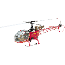 HIROBO 0412-930 30 Scale Lama SA-315B (Red)